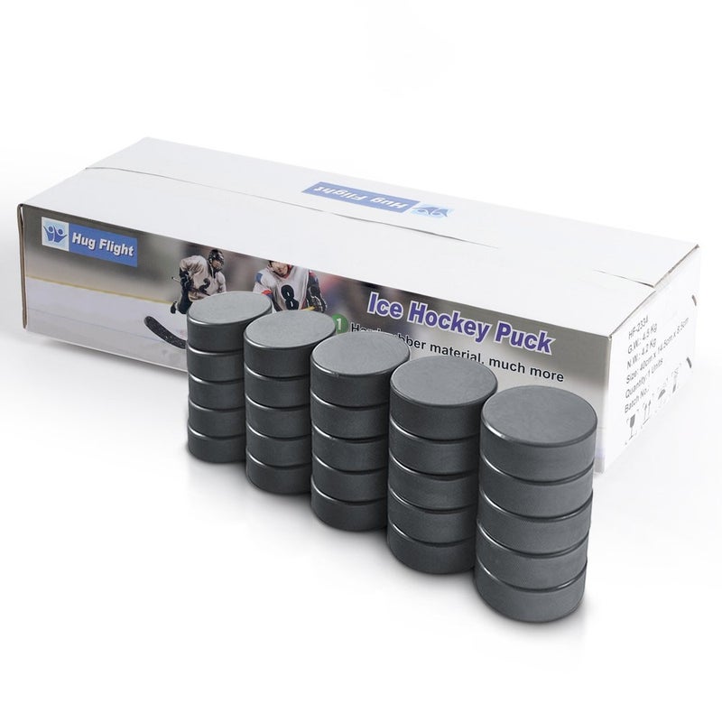 Hug Flight Hockey Pucks Bulk 25 Practice Pucks per Case Official New - Image 1